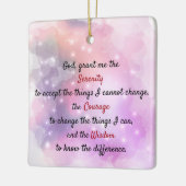 Ein zeitloses, friedliches Gebet Keramikornament (Links)