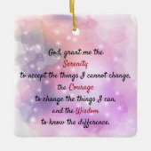 Ein zeitloses, friedliches Gebet Keramikornament (Vorderseite)