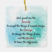 Ein zeitloses, friedliches Gebet Keramikornament (Vorderseite)