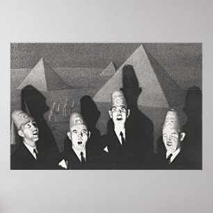 Ein zeitloses klassisches Grant Wood's Shriner-Qua Poster