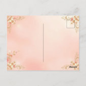 Ein zeitloses Postkartendesign Postkarte (Rückseite)