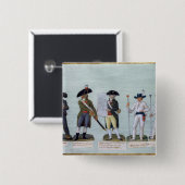 Ein Zeitungs-Verkäufer, ein Bürger bereit zu Button (Vorne & Hinten)