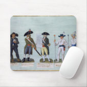 Ein Zeitungs-Verkäufer, ein Bürger bereit zu Mousepad (Mit Mouse)