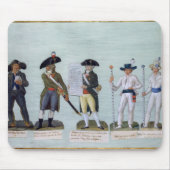 Ein Zeitungs-Verkäufer, ein Bürger bereit zu Mousepad (Vorne)