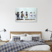 Ein Zeitungsverkäufer, ein Bürger, der bereit ist Leinwanddruck (Insitu (Schlafzimmer))