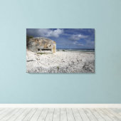 Ein zerbröckelnder Bunker Leinwanddruck (Insitu (Holzboden))