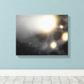 Ein Zerfall von Galaxien Leinwanddruck (Insitu (Holzboden))