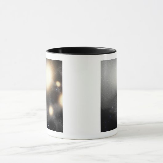 Ein Zerfall von Galaxien Tasse (Zentrum)