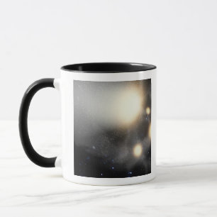 Ein Zertrümmern-oben der Galaxien Tasse