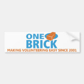 Ein Ziegelstein-Autoaufkleber Autoaufkleber (Vorne)