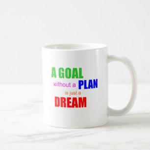 Ein Ziel ohne Plan ist nur ein Traum Kaffeetasse