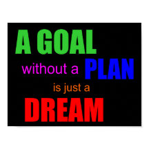 Ein Ziel ohne Plan ist nur ein Traum POSTER