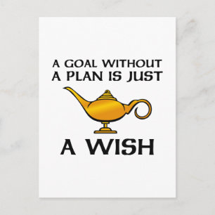 Ein Ziel ohne Plan Postkarte