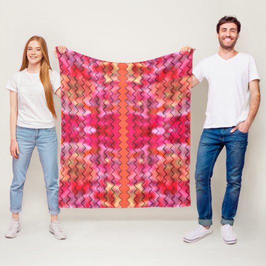 Ein Zig ein Zag... Fleecedecke (Beispiel)