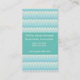 Ein Zig und eine Zag-Minzen-Zickzack Terminkarte