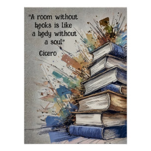 Ein Zimmer ohne Bücher Poster
