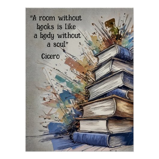 Ein Zimmer ohne Bücher Poster (Vorderseite)