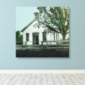 EIN ZIMMER SCHULE SCHULHAUS WASSERFARBE FOTOGRAPH LEINWANDDRUCK (Insitu (Holzboden))