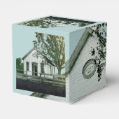 EIN ZIMMER SCHULE SCHULHAUS WATERCOLOR LEHRER GESCHENKSCHACHTEL (Rückseite)