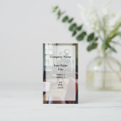 Ein Zimmer-Schulhaus Visitenkarte (Stehend Vorderseite)