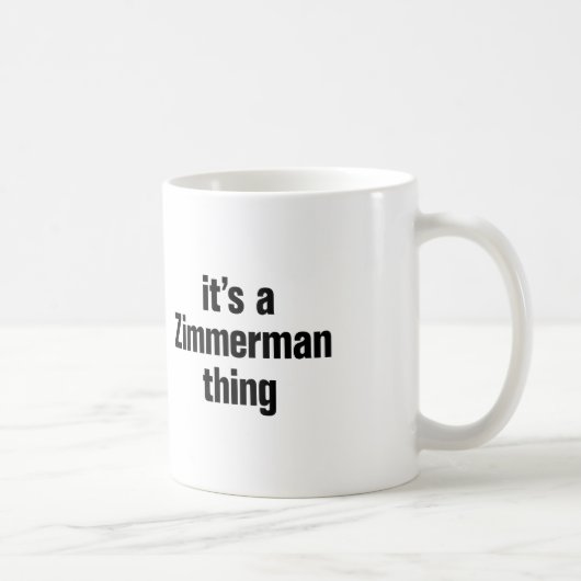 ein zimmerman-Ding Kaffeetasse (Rechts)
