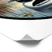 Ein zirkuläres 3D-Bild einer gemeinsamen Goldeneye Poster (Ecke)