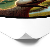 Ein zirkuläres 3D-Bild einer schönen siamesischen  Poster (Ecke)