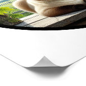 Ein zirkuläres 3D-Bild einer schönen siamesischen  Poster (Ecke)