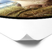 Ein zirkuläres 3D-Bild einer schönen siamesischen  Poster (Ecke)