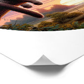 Ein zirkuläres 3D-Bild einer schönen siamesischen  Poster (Ecke)