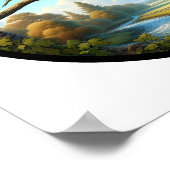 Ein zirkuläres 3D-Bild einer schönen siamesischen  Poster (Ecke)