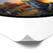 Ein zirkuläres 3D-Bild eines Baumschläfchens Poster (Ecke)