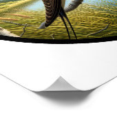 Ein zirkuläres 3D-Bild eines durchbrochenen Baumsc Poster (Ecke)