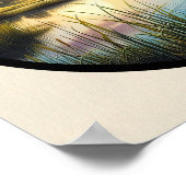 Ein zirkuläres 3D-Bild eines wunderschönen großen  Poster (Ecke)