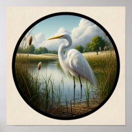 Ein zirkuläres 3D-Bild eines wunderschönen großen  Poster