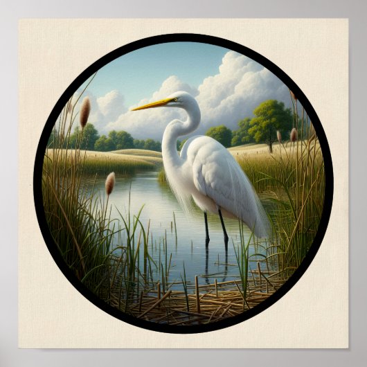 Ein zirkuläres 3D-Bild eines wunderschönen großen  Poster (Vorne)