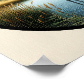 Ein zirkuläres 3D-Bild eines wunderschönen großen Poster (Ecke)