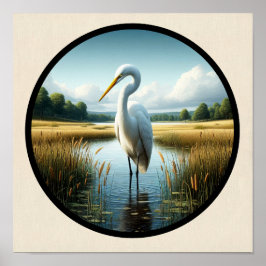 Ein zirkuläres 3D-Bild eines wunderschönen großen  Poster