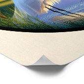 Ein zirkuläres 3D-Bild eines wunderschönen großen Poster (Ecke)