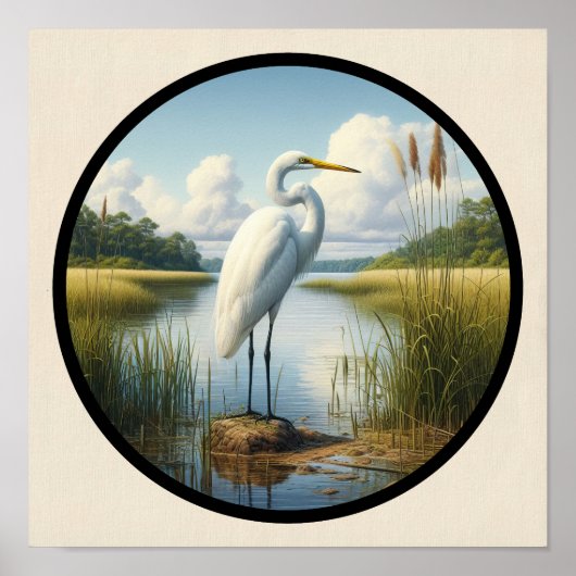 Ein zirkuläres 3D-Bild eines wunderschönen großen  Poster (Vorne)