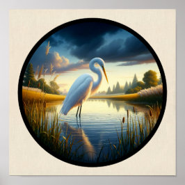 Ein zirkuläres 3D-Bild eines wunderschönen großen  Poster