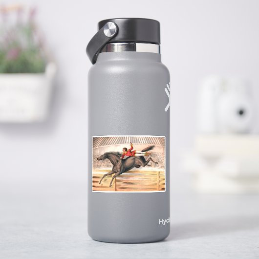 Ein Zirkus-Performer reiten auf einem Hügel Aufkleber (HydroFlask)