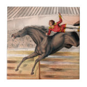 Ein Zirkus-Performer reiten auf einem Hügel Fliese (Vorderseite)