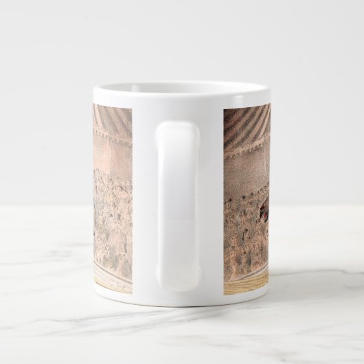 Ein Zirkus-Performer reiten auf einem Hügel Jumbo-Tasse (Rückseite)