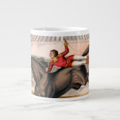 Ein Zirkus-Performer reiten auf einem Hügel Jumbo-Tasse (Vorderseite)