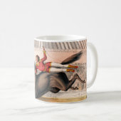 Ein Zirkus-Performer reiten auf einem Hügel Kaffeetasse (VorderseiteRechts)