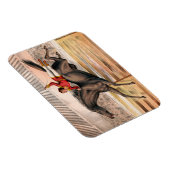 Ein Zirkus-Performer reiten auf einem Hügel Magnet (Rechte Seite)