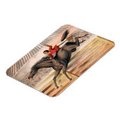 Ein Zirkus-Performer reiten auf einem Hügel Magnet (Linke Seite)