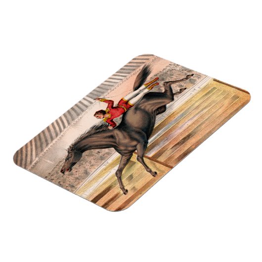 Ein Zirkus-Performer reiten auf einem Hügel Magnet (Linke Seite)