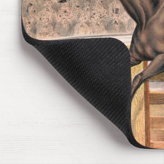 Ein Zirkus-Performer reiten auf einem Hügel Mousepad (Ecke)